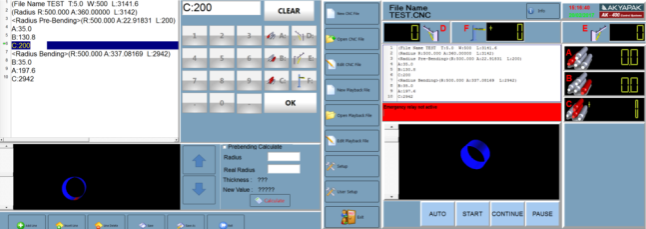 120" x 3/4" Akyapak #AHS-30/16 4-Roll, 20 HP, AK400 CS6 CNC Control, vari-speed, oil cooler - Image 3