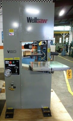 20" x 16" Wellsaw #V20F, 45-3000 FPM, 26" x26" table, 3 HP, 3/4" x 14' 9" blade, #28641 - Image 2