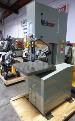 20" x 16" Wellsaw #V20F, 45-3000 FPM, 26" x26" table, 3 HP, 3/4" x 14' 9" blade, #28641 - Image 3