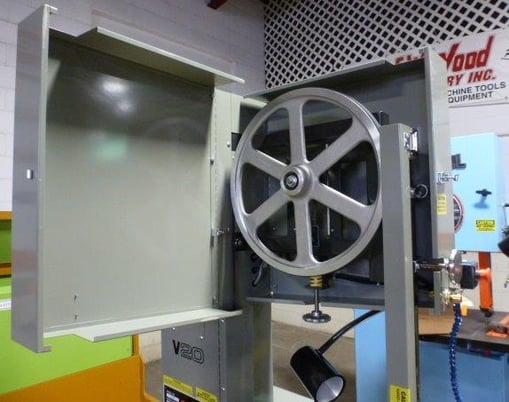 20" x 16" Wellsaw #V20F, 45-3000 FPM, 26" x26" table, 3 HP, 3/4" x 14' 9" blade, #28641 - Image 8