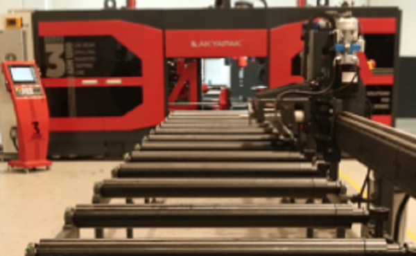 Akyapak #3ADM-1200, CNC Drill Line, 50" x 20", 3-spdl, 15" touch screen Mitsubishi C70 Control, Infeed & - Image 3