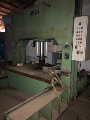 Steiner #RIP20080, hydraulic plate straightening press, s/n 558, 59" bed, 20" stroke - Image 2