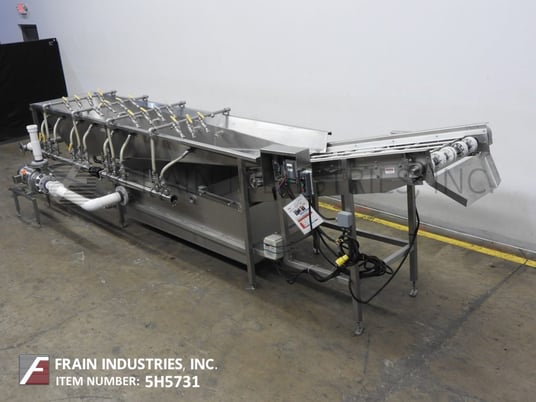 CMI Equipment & Engineering Co. #MNL, Stainless Steel, trough style, high powered, multi noozle vegetable - Image 5