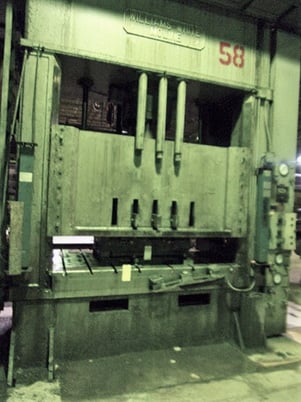 400 Ton, Williams White, gib-guided, 30" stroke, 43" daylight, 84" x48" bed, 2-cushions in bed, sr5551 - Image 1