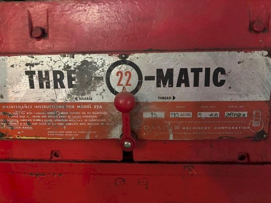 Collins #22A, Thread-O-Matic, portable pipe threading machine, serial #2860a, 1966 - Image 5