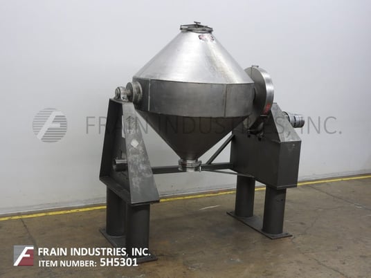 60 cu.ft. Patterson, 304 Stainless Steel, double cone mixer, 18" ID product port with clamp down cover, 7-1/2 - Image 5
