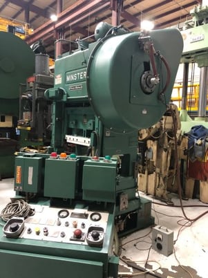 100 Ton, Minster #P2-100-48 Piece-maker, 3" stroke, 20" Shut Height, 4" adj, 48" LR x 31" front back, 200 SPM - Image 3
