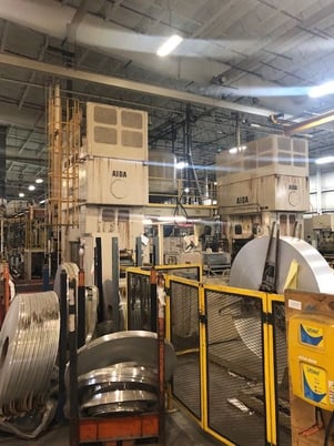 330 Ton, Aida #PMX-L2-300(1), straight side double crank press, Link drive, 5.9" stroke, 18.5" Shut Height - Image 5