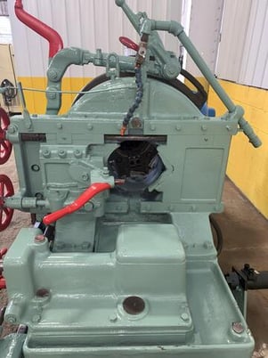 2.5" -8" Landis #8, receding die head pipe threader, 24.75" carriage travel, #11874 - Image 8