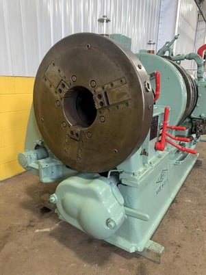 2.5" -8" Landis #8, receding die head pipe threader, 24.75" carriage travel, #11874 - Image 10