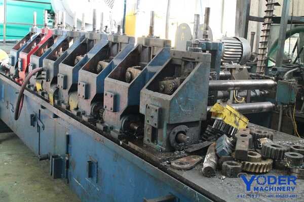 8 Stand, PM #PM2.5, rollformer, 2.5" spindle diameter, 18" roll space, 40 HP, entry guide, #65033 - Image 1