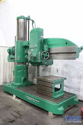 Image 1 for 7' -19" Carlton #4A, radial drill, 88" x50" base, power clamping & travel, 20 HP, #70385