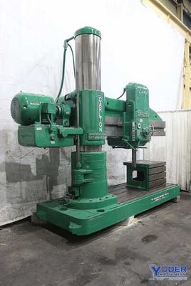 Image 2 for 7' -19" Carlton #4A, radial drill, 88" x50" base, power clamping & travel, 20 HP, #70385