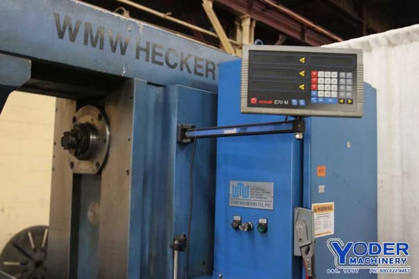 Heckert #FU-450X1800, horizontal mill, 72" x21" table, 3-Axis digital read out, 20 HP, coolant, #71322 - Image 6