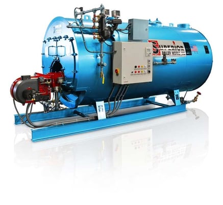 200 HP Smith Hughes #RT-6.7HWA, RENTAL, 6.7MM BTU, 125 psi, 250&deg;F, Superior Nat Gas fired, hot water boiler - Image 1