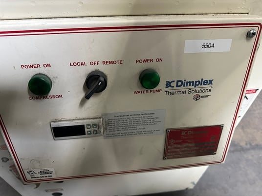 .5 Ton, Dimplex Thermal #50AC, Chiller, 20 GPM, 20 gallon capacity, #5504 - Image 7