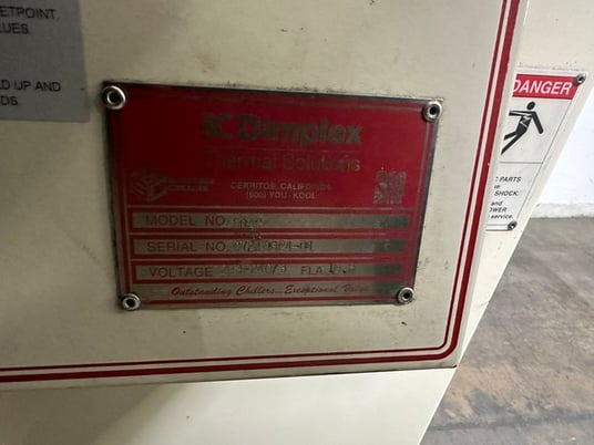 .5 Ton, Dimplex Thermal #50AC, Chiller, 20 GPM, 20 gallon capacity, #5504 - Image 8