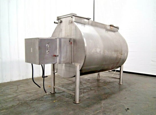 Reitz #RC-70, cream cheese creamer paddle blender, Stainless Steel, 1040 gallon, 58" ID, 91" inside length - Image 1