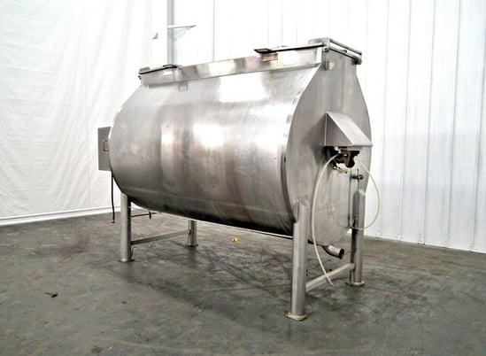 Reitz #RC-70, cream cheese creamer paddle blender, Stainless Steel, 1040 gallon, 58" ID, 91" inside length - Image 2