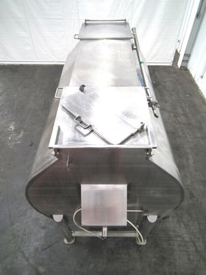 Reitz #RC-70, cream cheese creamer paddle blender, Stainless Steel, 1040 gallon, 58" ID, 91" inside length - Image 3