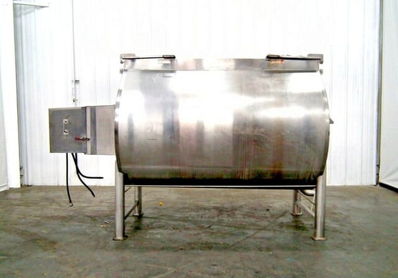 Reitz #RC-70, cream cheese creamer paddle blender, Stainless Steel, 1040 gallon, 58" ID, 91" inside length - Image 4