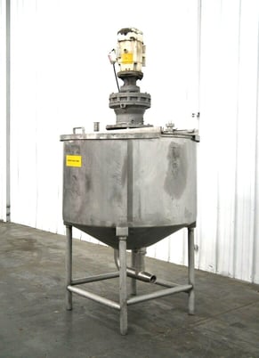 50 gallon 304 Stainless Steel chemical mixing tank, with mixer & control panel, 1/4 HP, 115 V., 1 phase - Image 2