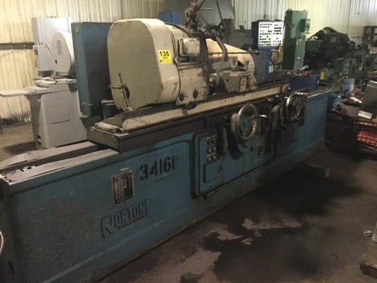 10" x 48" Norton #CTU, 30" x5" x12" wheel, 2 -240 IPM, tailstock, plunge cycle, pick feed - Image 3