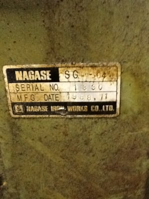 15.5" x 23.5" Nagase #SG-64, hydraulic, electromagnetic chuck, 12" x1.5"wheel, incremental downfeed, rapid - Image 5