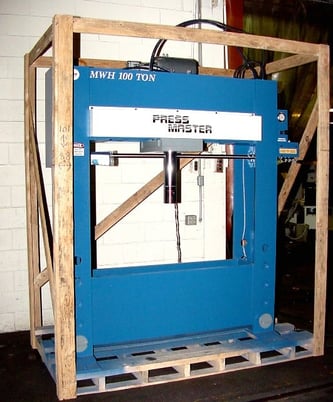 100 Ton, Press Master #HFP-100-MWH, 12" stroke, 8" bore, movable workhead, #147576 - Image 2
