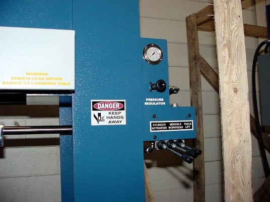 150 Ton, Press Master #HFP-150MWH, 16" stroke, 10" bore, moveable work head, #149945 - Image 3