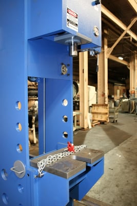 250 Ton, Press Master #HFBP-250/20MWH, 16" stroke, 20 ton broach & moveable workhead, #150539 - Image 5
