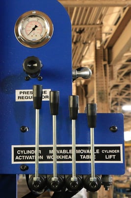 200 Ton, Press Master #RTP-200, H-frame hydraulic press, 20" stroke, roll-In table press, #158297 - Image 4