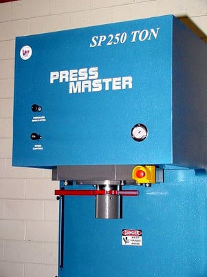 250 Ton, Press Master #SP-250T, straighten press, 16" stroke, 24" daylight, 10 HP, #140369 - Image 4