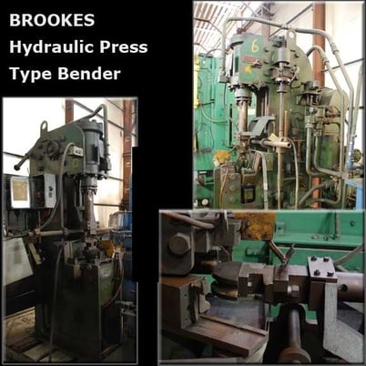 Brookes, hydraulic press tube bender, 10" stroke, electrical panel, hydraulic tank, 9 position bend, S/N - Image 1