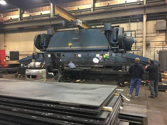 1500 Ton, Cincinnati #50, mechanical press brake, 30'/40' OA - Image 1
