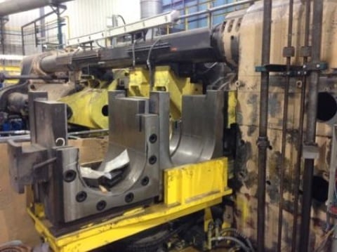 4000 Ton, Southwark extrusion press, 12" x 38" billet, 20" x 23.5" die stack, Modern die shuttle, 300 HP, PLC - Image 3