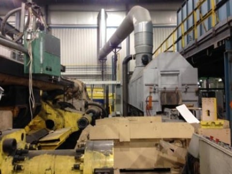 4000 Ton, Southwark extrusion press, 12" x 38" billet, 20" x 23.5" die stack, Modern die shuttle, 300 HP, PLC - Image 5