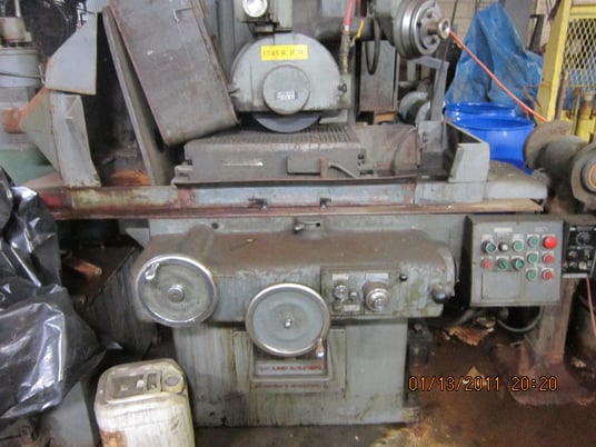 12" x 24" Grand Rapids #460, hydraulic surface grinder, wet, electromagnetic chuck & neutrofier, coolant - Image 1