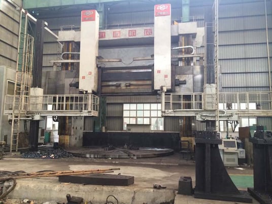 Wuhan #CD.5280E-60-200, CNC Vertical Boring Mill, Siemens 802 controls, 2010 - Image 1
