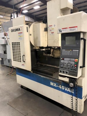 Okuma #MX-45VAE, vertical machining center, 20 automatic tool changer, 30" X, 18.1" Y, 17.7" Z, 7000 RPM - Image 1