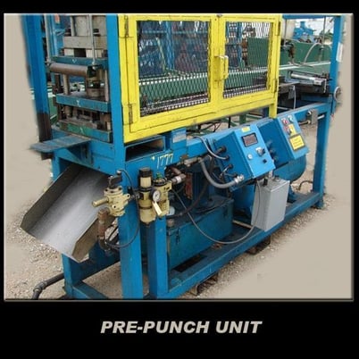 Press Room Equipment Notching Unit #S15-6X52-305A, traveling hydraulic press for pre-notch - Image 1