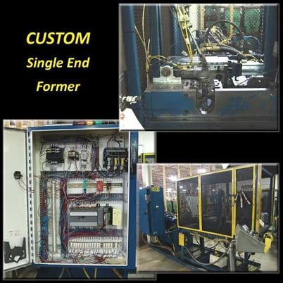 2" (50.8mm) Custom Double Hit End Former, Motion Industries hydraulic system, push buttons - Image 1