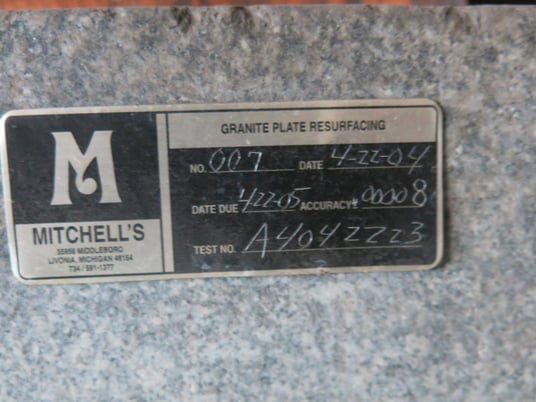 24" x 36" x 5.5" Mitchell Black Granite Surface Plate - Image 2
