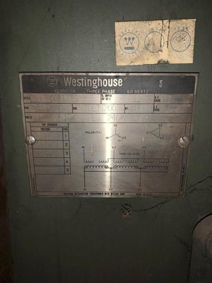 300 KVA Westinghouse #M9J530086 transformer - Image 3