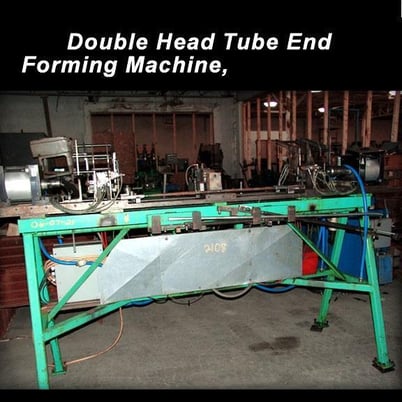 1" (25.4mm) Double Head Tube End Forming Machine, air cylinder clamping, control panel - Image 1