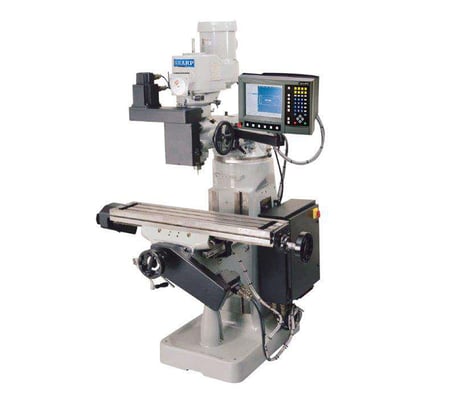 Sharp #LMV/TMV, 2 & 3 Axis CNC knee mill, 9"/10" x 42"/50" table, 3 HP, new, #14558-14562 (8 available) - Image 1
