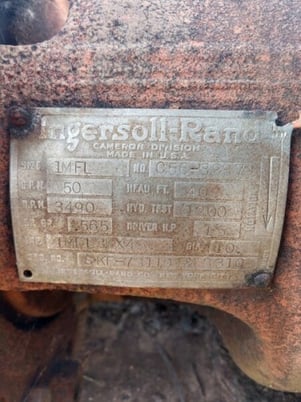 50 GPM @ 409' TDH, Ingersoll-Rand, 1" MFL, 3490 RPM, #CUP-394 (2 available) - Image 2