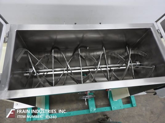 18 cu.ft. Ross #RB42B-18, double ribbon mixer with 304 Stainless Steel contact parts, 60" L x 24" W x 28" D - Image 2