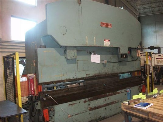 230 Ton, AllSteel #230-12, CNC hydraulic brake, 12' overall, 25 HP, 8" throat, 19" open height, 24" Back Gauge - Image 1