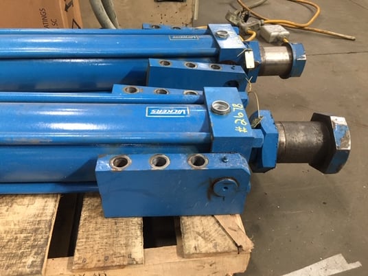 6" Bore, Hydraulic cylinder, Vickers, 4" rod, double-action, 27" str, 3000 psi, Trunnion mount, #2678 (2 - Image 3